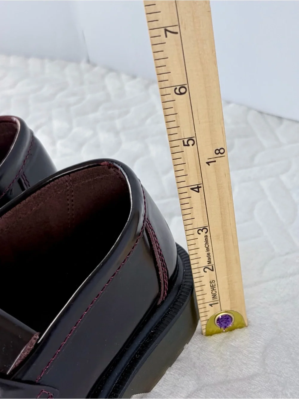 Dr. Martens Adrian Tassel Unisex Leather Loafers Burgundy Women’s 8 Men’s 7